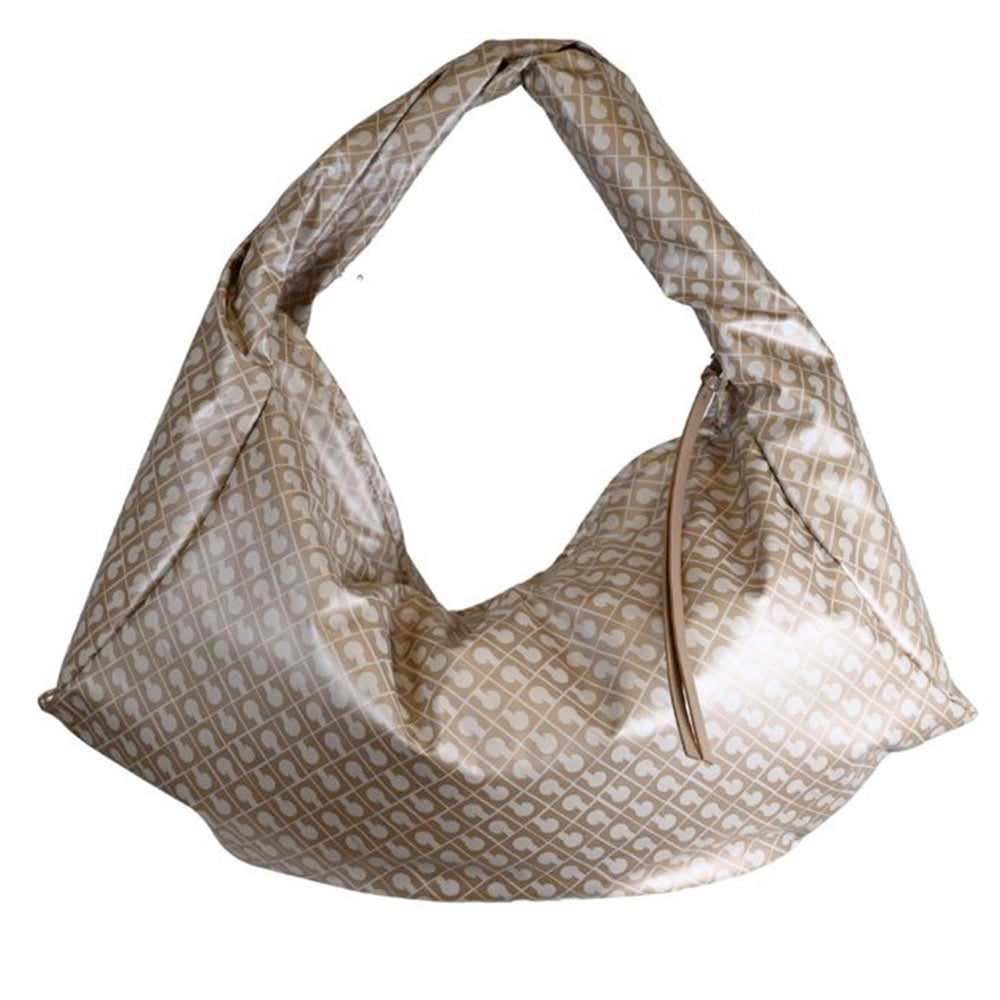 Hobo Bag Large GHERARDINI in Tessuto Softy color Creta