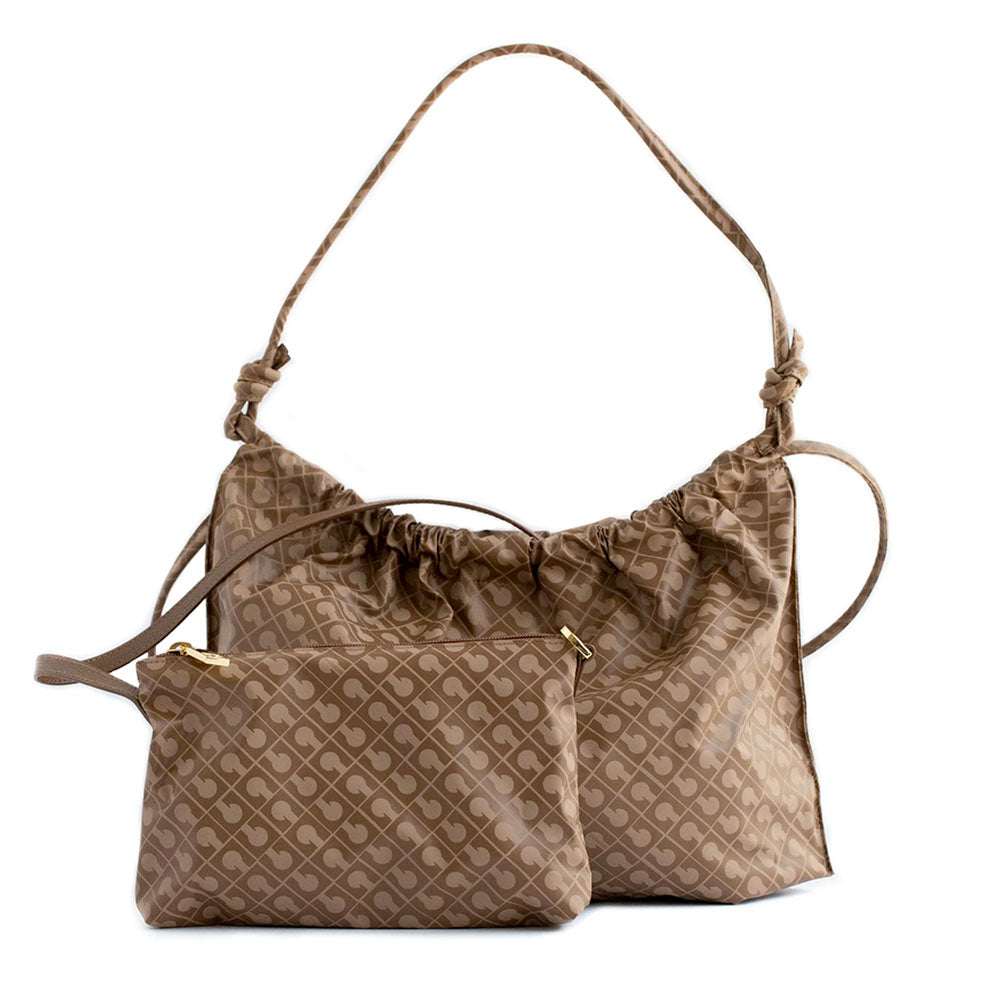 Hobo Bag Donna GHERARDINI in Tessuto Softy colore Chestnut