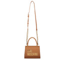 Kleine Damen-Henkeltasche LOVE MOSCHINO Modell Bold Bag in Cognac