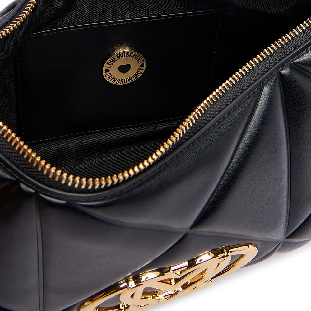 Borsa Donna Sottospalla LOVE MOSCHINO linea Embossed Nero
