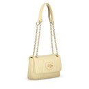 Borsa Donna a Spalla e a Tracolla LOVE MOSCHINO linea Bubby Love in Ecopelle color Burro