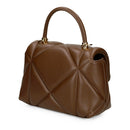 Kleine LOVE MOSCHINO Damenhandtasche aus der Embossed-Linie in Braun
