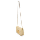 Clutch Trapuntata con Tracolla LOVE MOSCHINO linea Embossed color Burro