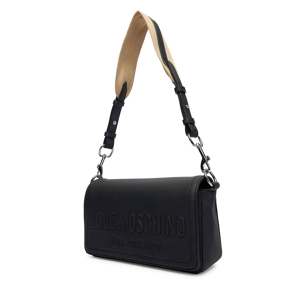 Borsa Donna Sottospalla LOVE MOSCHINO in Ecopelle Nera