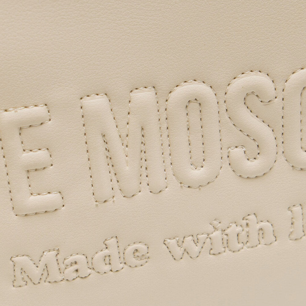 Pochette Donna LOVE MOSCHINO in Ecopelle Avorio