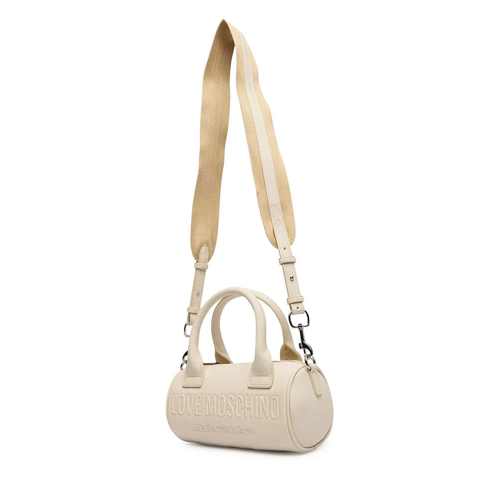 Borsa Donna Bauletto Mini LOVE MOSCHINO in Ecopelle Avorio