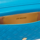 Clutch Donna con Tracolla LOVE MOSCHINO linea Smart Daily Quilted Turchese