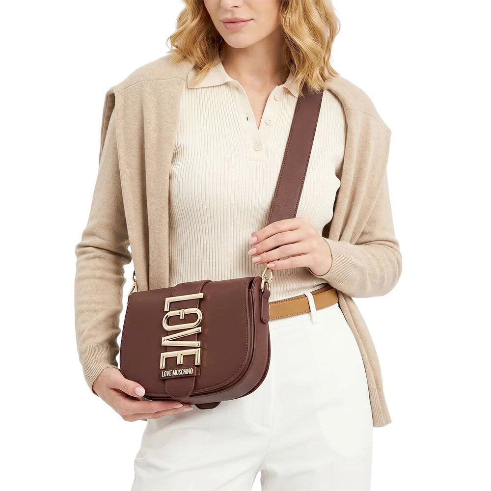 Borsa Donna a Tracolla LOVE MOSCHINO linea Lovebug color Cuoio