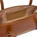 Damen-Bauletto-Schultertasche LOVE MOSCHINO Modell Smart Daily Bag in Cognac