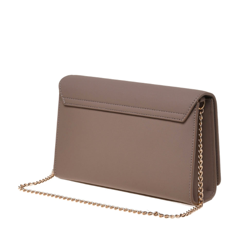 Clutch Donna con Tracolla LOVE MOSCHINO linea Smart Daily Bag Lettering Logo color Sabbia