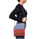 Clutch Donna con Tracolla LOVE MOSCHINO linea Smart Daily Bag Lettering Logo color Ruggine