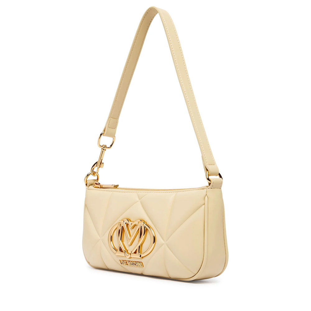 Borsa Donna Mini Sottospalla LOVE MOSCHINO linea Embossed color Burro
