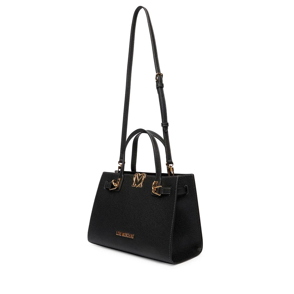 Borsa Donna a Mano LOVE MOSCHINO linea Soft Sculpt Nera