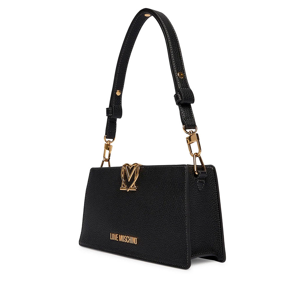 Borsa Donna a Spalla LOVE MOSCHINO linea Soft Sculpt Nera