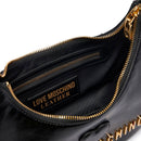 Mini Hobo Bag Donna LOVE MOSCHINO linea Twirl in Pelle Nera