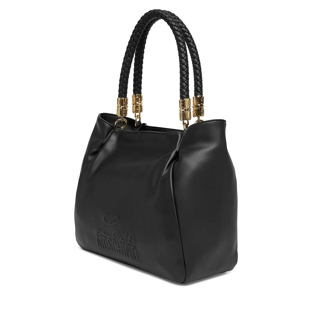 Shopping Bag Donna LOVE MOSCHINO in Ecopelle Nera
