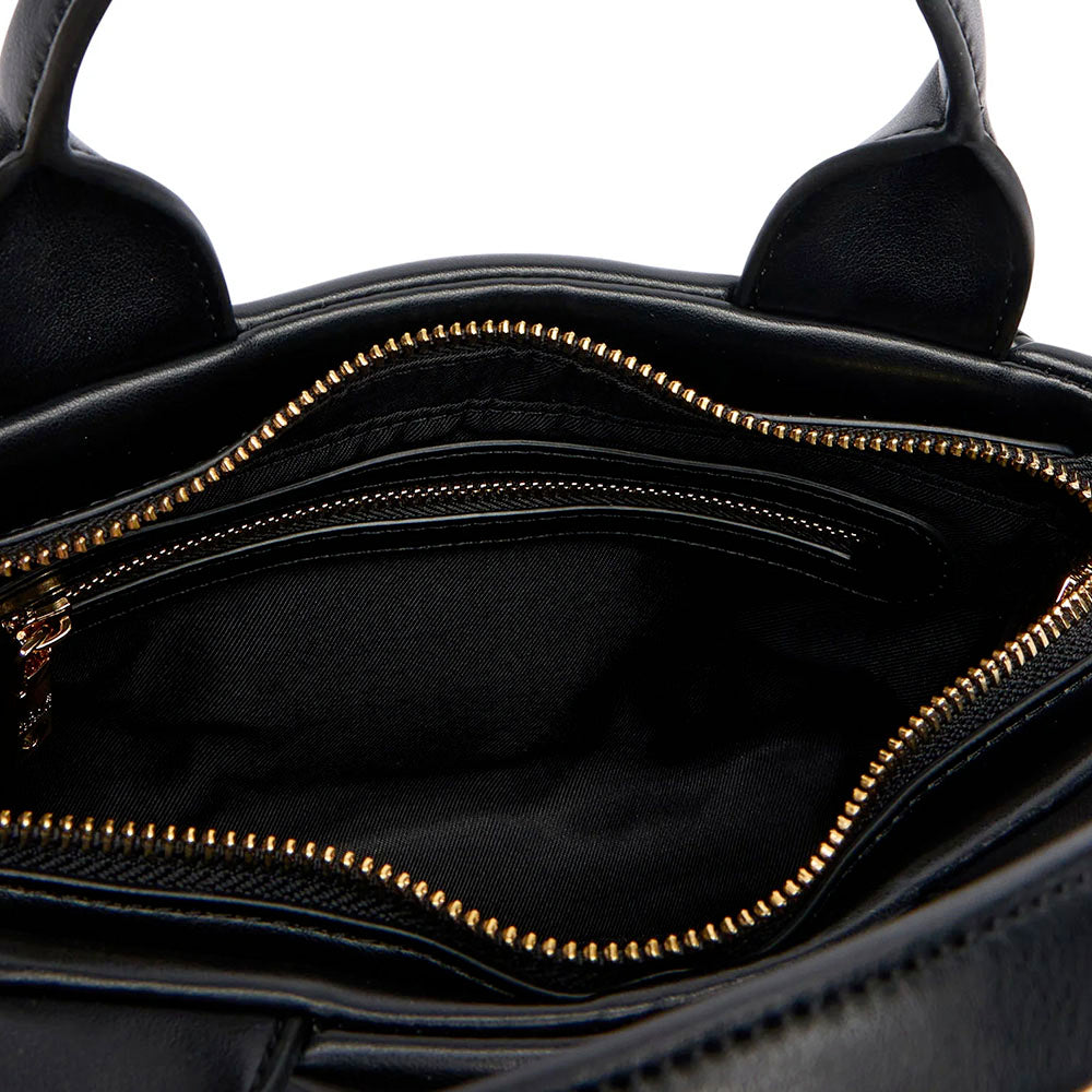Damen-Handtasche Mini LOVE MOSCHINO Linie Embossed Schwarz