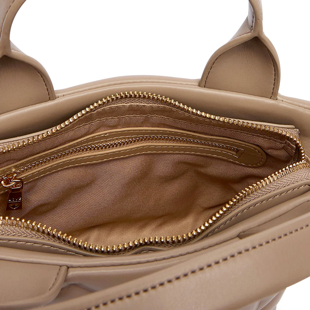 Mini Borsa Donna a Mano LOVE MOSCHINO linea Embossed color Sabbia