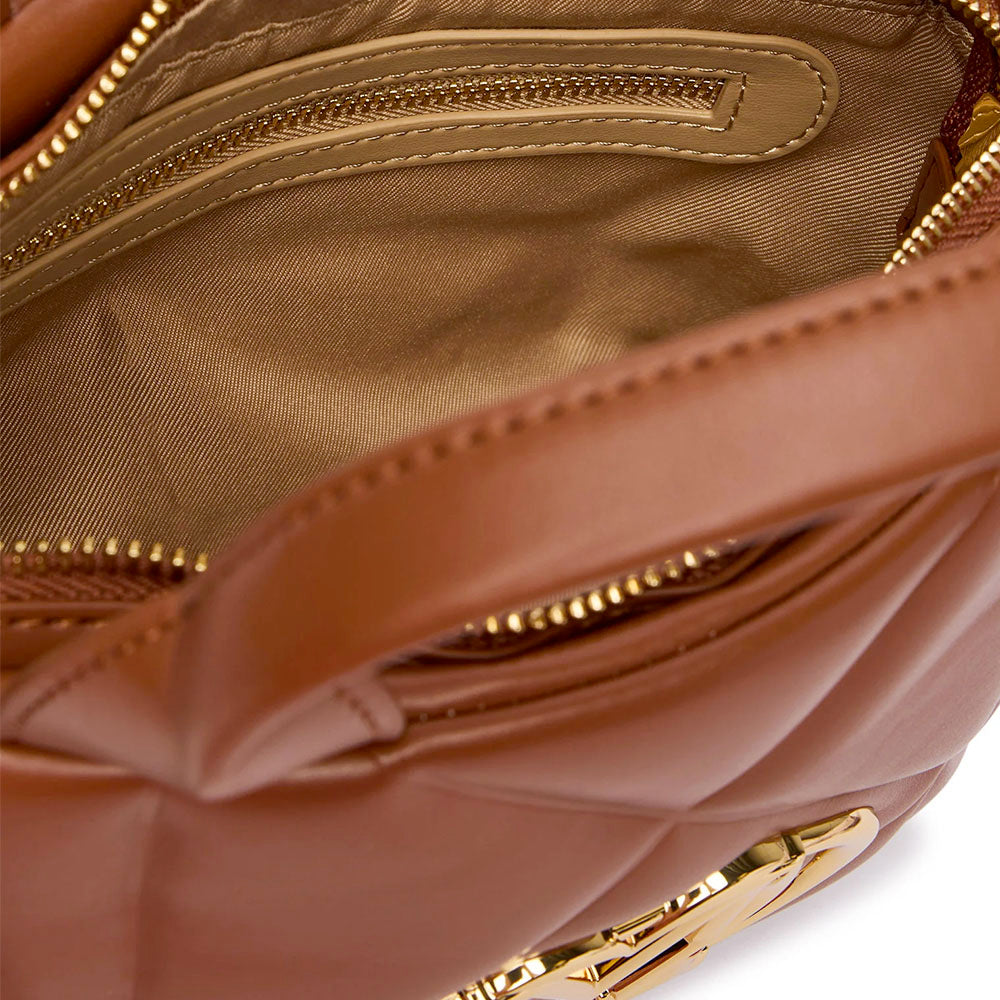 Mini Borsa Donna a Mano LOVE MOSCHINO linea Embossed color Noce