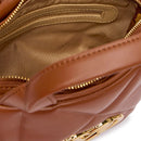 Mini Borsa Donna a Mano LOVE MOSCHINO linea Embossed color Noce