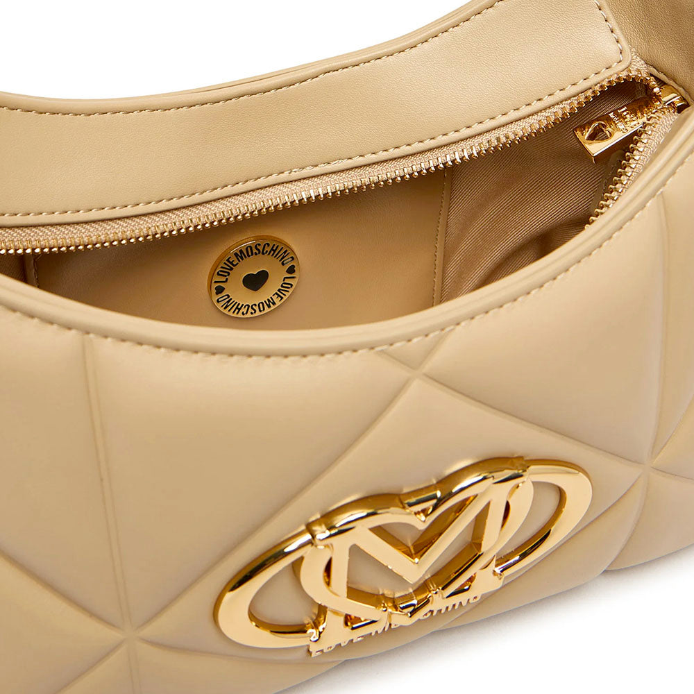 Borsa Donna Sottospalla LOVE MOSCHINO linea Embossed Taupe