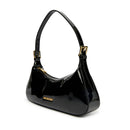 Borsa Donna a Spalla LOVE MOSCHINO in Ecopelle Effetto Vernice Nera