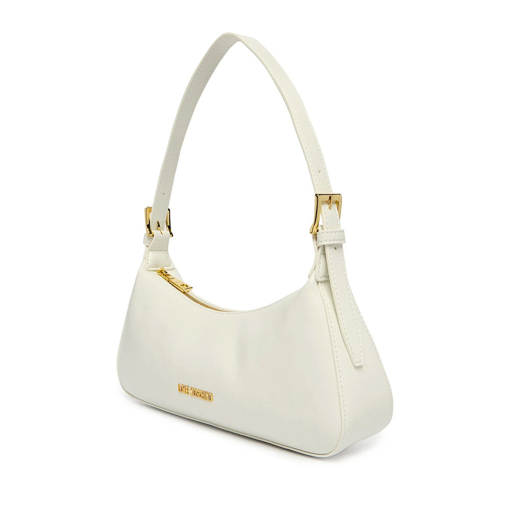 Borsa Donna a Spalla LOVE MOSCHINO in Ecopelle Soft Bianco
