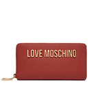 Portafoglio Donna Zip Around LOVE MOSCHINO linea Bold Love color Ruggine