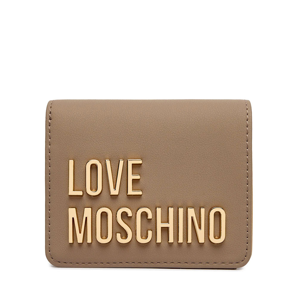 Portafoglio Donna Piccolo LOVE MOSCHINO linea Bold Love color Sabbia
