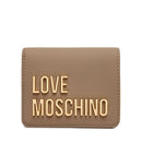 Portafoglio Donna Piccolo LOVE MOSCHINO linea Bold Love color Sabbia