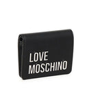 Kleine Damen-Geldbörse LOVE MOSCHINO Modell Bold Love in Schwarz und Nickel