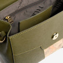 Borsa Donna a Mano con Pattina 1A Classe Alviero Martini linea Windy City Verde Muschio LD29
