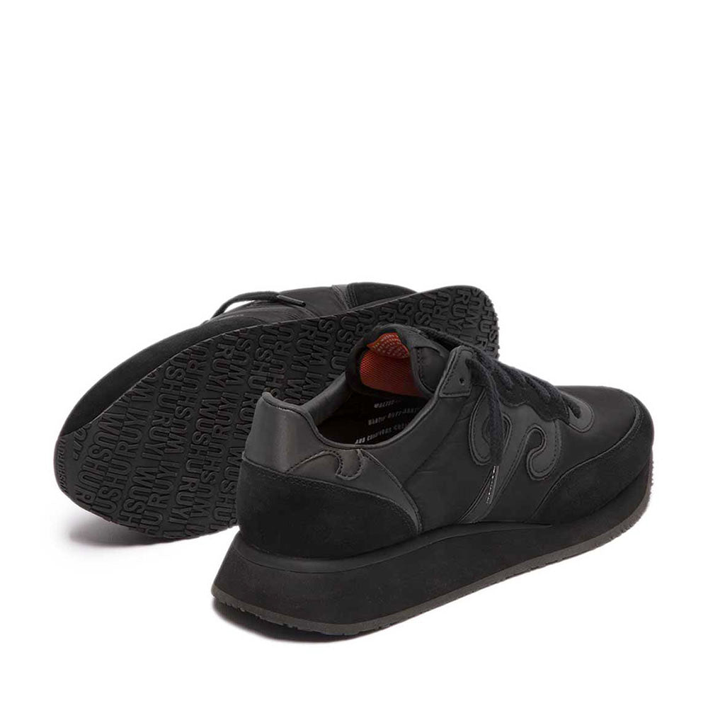 Sneakers Donna WUSHU RUYI Master 715 in Nylon e Suede Dark Black