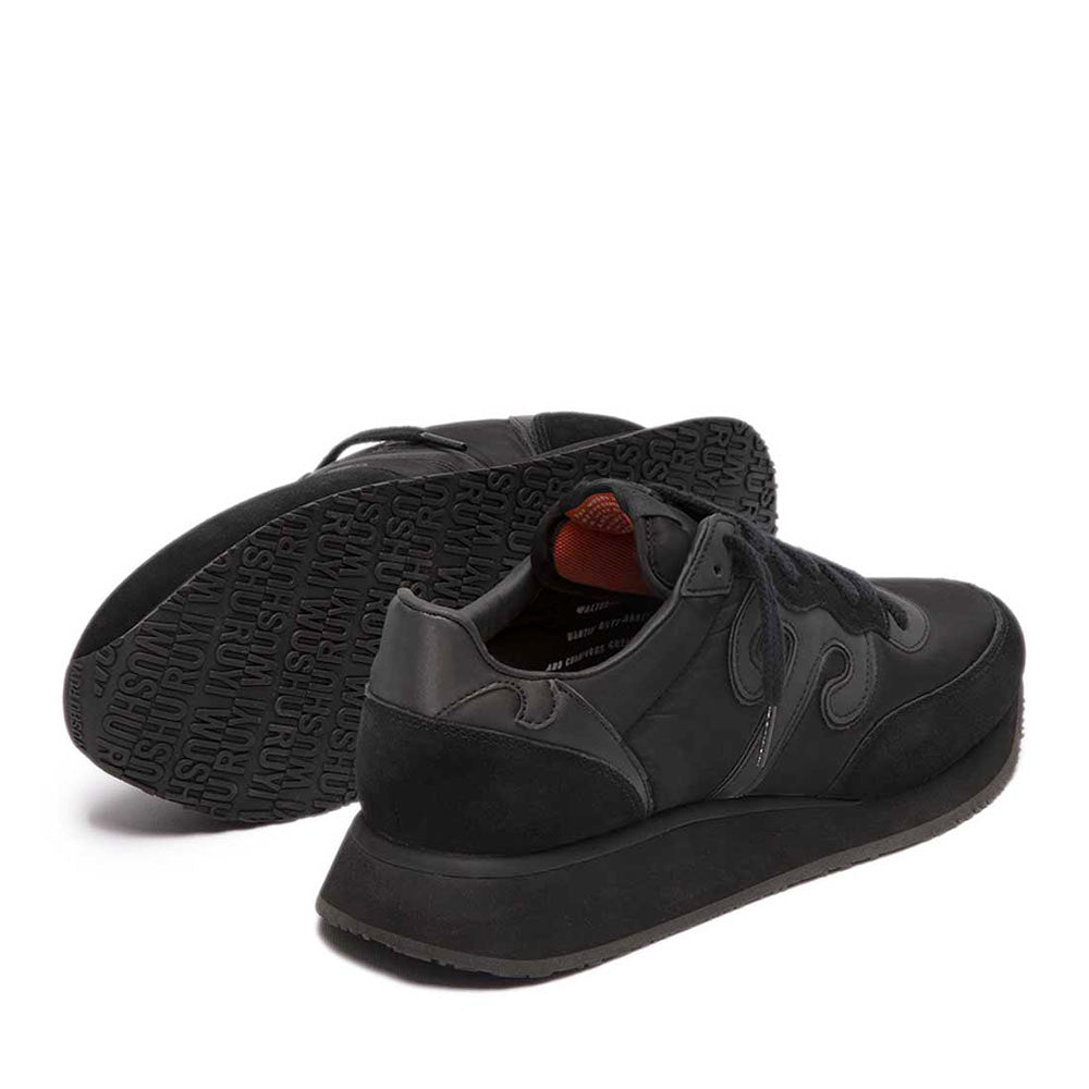 Sneakers Uomo WUSHU RUYI Master 715 in Nylon e Suede Dark Black