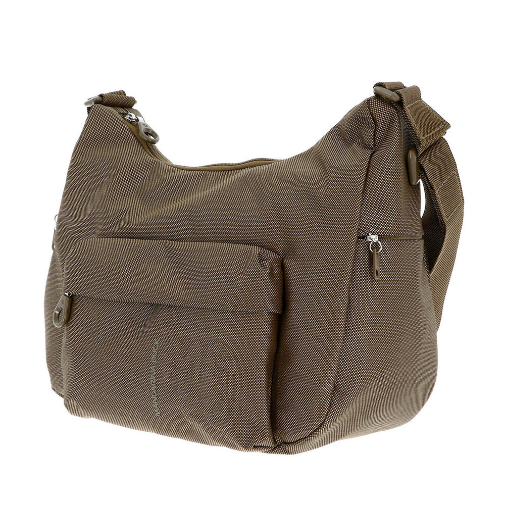 Borsa Donna a Tracolla a Mezzaluna MANDARINA DUCK in Tessuto linea MD20 Colore Oil
