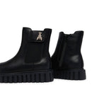 Stivaletti Beatles PATRIZIA PEPE Girl linea Fly Zeppa in Pelle Nera