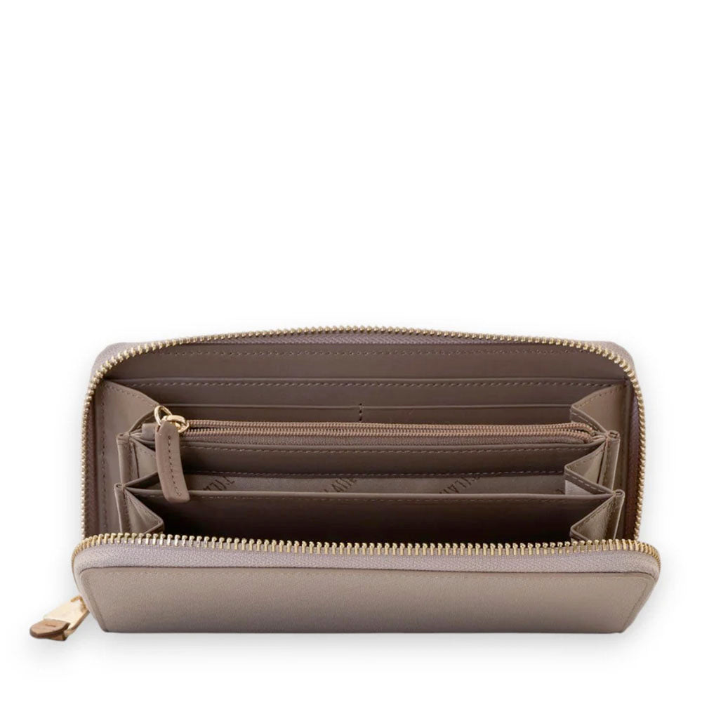 Portafoglio Donna Zip Around 1A Classe Alviero Martini linea Windy City Greige PM75