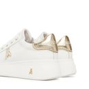 Sneakers Platform PATRIZIA PEPE Girl in Pelle Bianca con Logo Gioiello