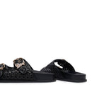 Ciabatte Doppia Fascia PATRIZIA PEPE Girl linea Fly Sandal in Ecovitello Intrecciato Nero