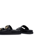 Ciabatte Doppia Fascia PATRIZIA PEPE Girl linea Fly Birkilux in Pelle Nera