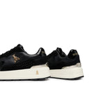 Sneakers Running PATRIZIA PEPE Girl linea Fly Run in Pelle e Suede Nero Platino
