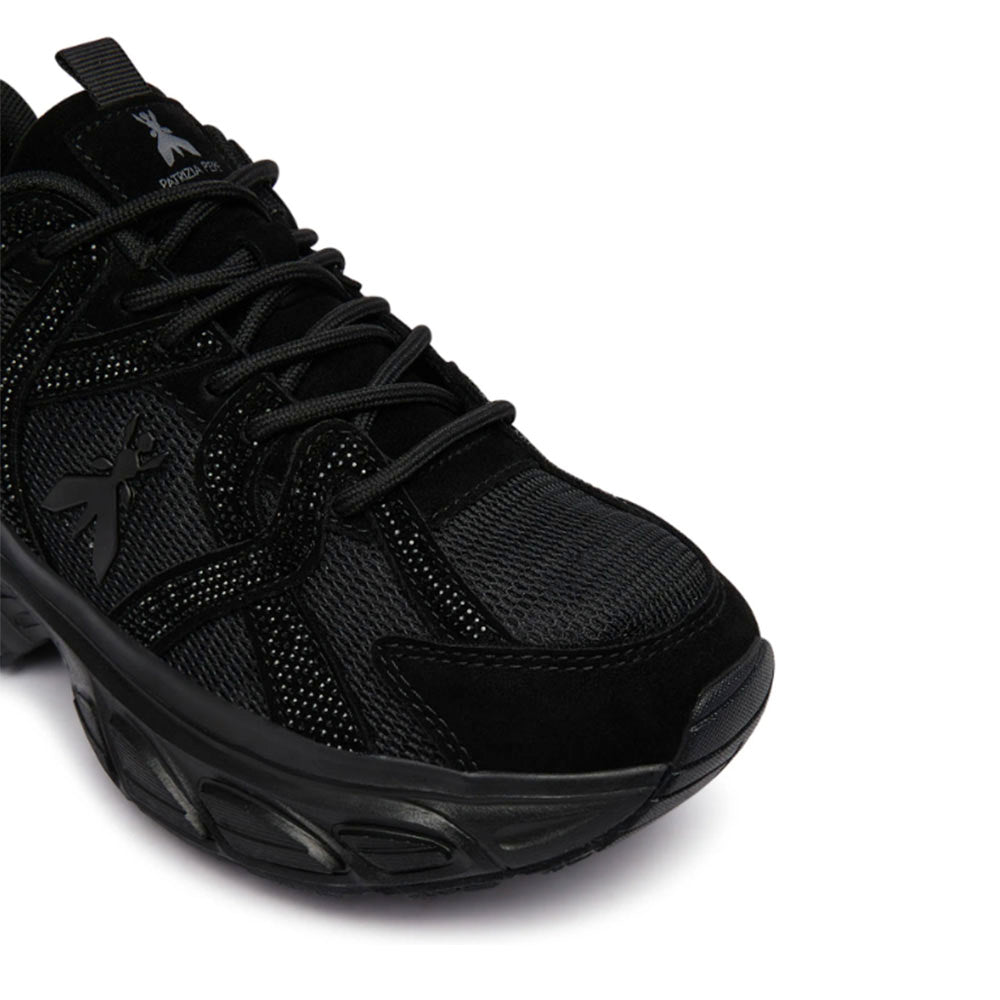 Sneakers Running PATRIZIA PEPE Girl linea Fly Run Tech in Mesh e Suede Nero