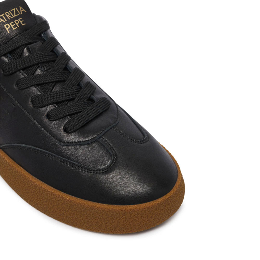 Sneakers Platform PATRIZIA PEPE Girl linea Fly Crep in Pelle Nera
