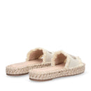Ciabatte Donna Modello Espradillas LIU JO Paros 02 in Canvas Bianco