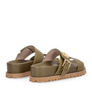 Ciabatte Donna Doppia Fascia LIU JO Livia 02 stampa Cocco Verde