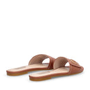 Ciabatte Donna Flat LIU JO Sandy 03 in Pelle Marrone