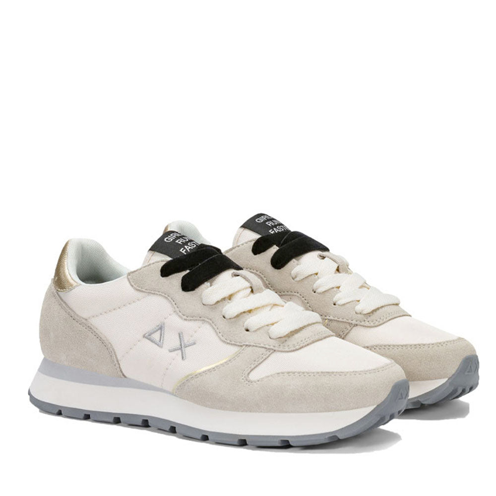 Sneakers Donna SUN68 Ally Silver Gold Bianco Panna - Z46202
