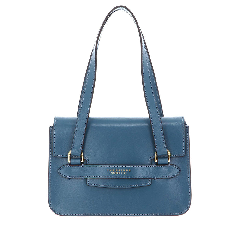 Borsa Donna a Spalla THE BRIDGE linea Lucrezia in Pelle color Sky