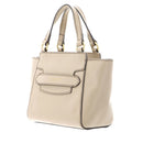 Damen-Henkeltasche THE BRIDGE Modell Lucrezia aus Leder in Buttergelb