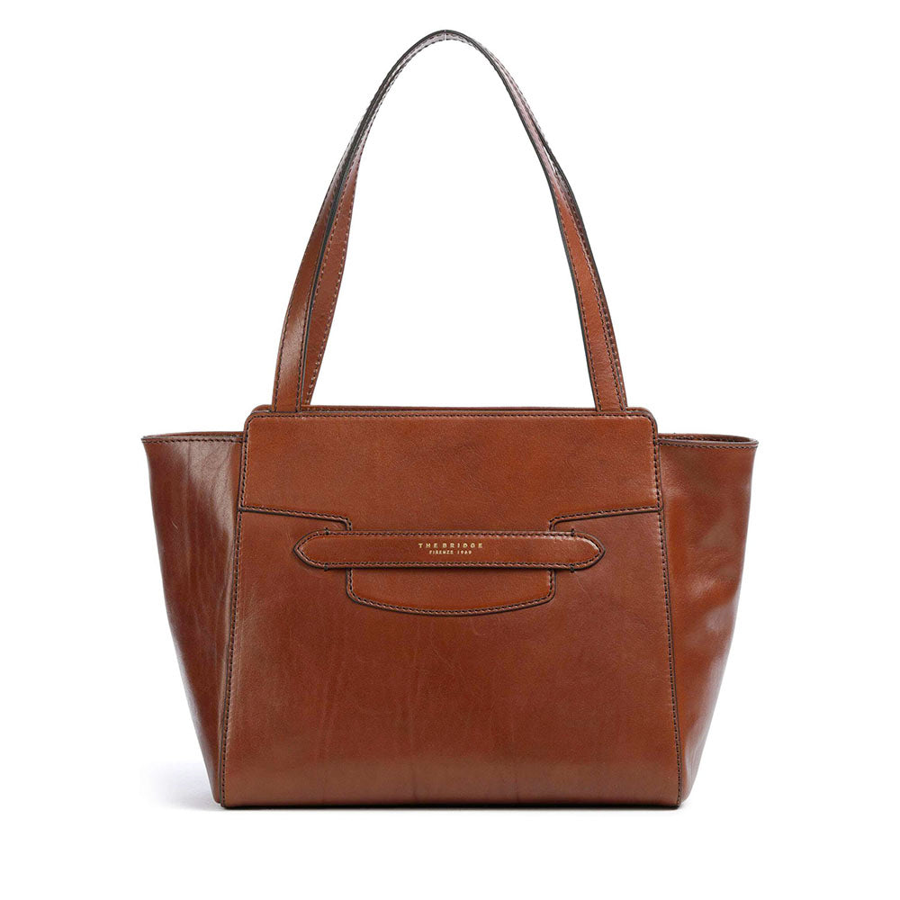 Shopping Bag Donna THE BRIDGE linea Lucrezia in Pelle Marrone